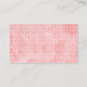 Carte De Visite Demande de Fête des mariées Floral Rose Recette (Dos)