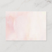 Carte De Visite Demande de Livres pour bébés rose pâle (Dos)