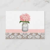 Carte De Visite Demande de recette pour le monogramme mason Jar Hy (Dos)