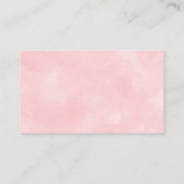 Carte De Visite Demande de réservation de Sweet Forest Girl Woodla (Dos)