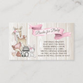 Carte De Visite Demande de réservation de Sweet Forest Girl Woodla (Devant)