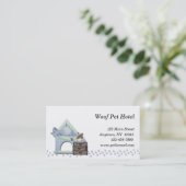 Carte de visite d'embarquement d'animal familier (Debout devant)