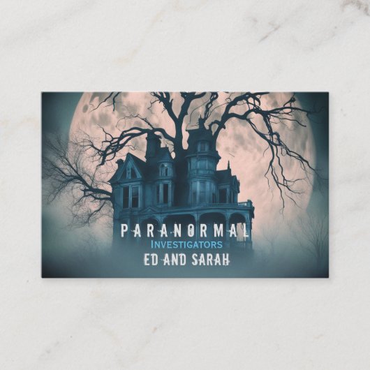 Carte De Visite Demeure de l'enquêteur paranormal (Devant)