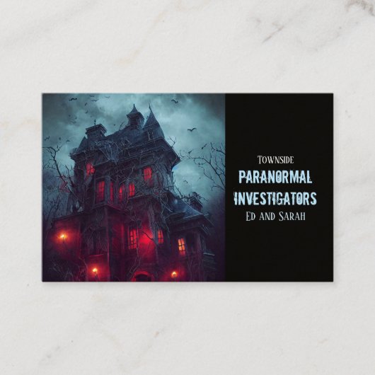 Carte De Visite Demeure de l'enquêteur paranormal (Devant)