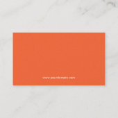 Carte De Visite Demi de couleur moderne abstraite AUDACIEUSE (Dos)