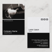 Carte De Visite Demi&demi photo 044 - Poulet dans le panier (Devant / Derrière)