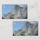 Carte De Visite Demi-dôme du côté du parc national Yosemite (Devant / Derrière)