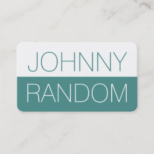 Carte De Visite Demi-double ton vert gras