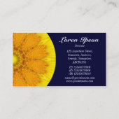 Carte De Visite Demi Mandala 04 - Marine noire (Dos)