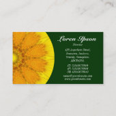 Carte De Visite Demi Mandala 04 - Vert foncé 003300 (Dos)