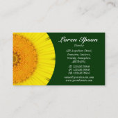Carte De Visite Demi Mandala 09 - Vert foncé 003300 (Dos)