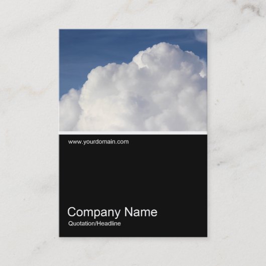 Carte De Visite Demi-mi-photo - Cumulus Cloud (Devant)