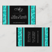 Carte de visite d'empreinte de léopard (Devant / Derrière)