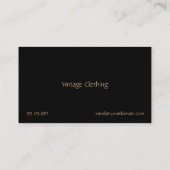 Carte de visite d'empreinte de léopard (Dos)