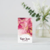 Carte de visite d'encre d'alcool fluide (Debout devant)