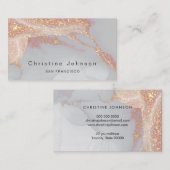 carte de visite d'encre de parties scintillant sim (Devant / Derrière)