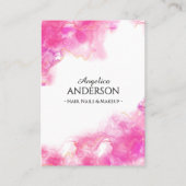 Carte de visite d'encre rose (Devant)