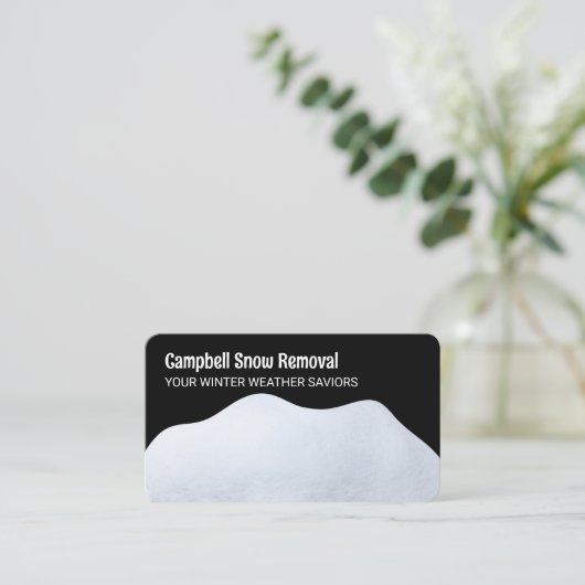 Carte De Visite Déneigement (Debout devant)