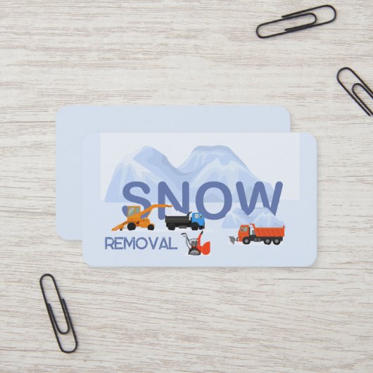 Carte De Visite Déneigement (Devant/Arrière en situation)