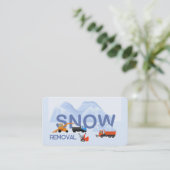 Carte De Visite Déneigement (Debout devant)