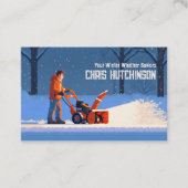 Carte De Visite Déneigement (Devant)