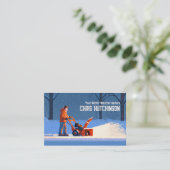 Carte De Visite Déneigement (Debout devant)
