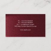 carte de visite d'énergie électrique (Dos)