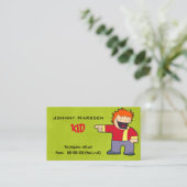 Carte de visite d'enfant pour Playdate (Debout devant)