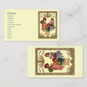 Carte de visite d'enfants victorien d'art vintage (Devant / Derrière)