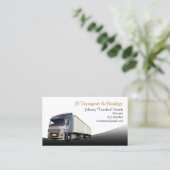 Carte de visite d'enfouissement de camion (Debout devant)