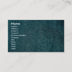Carte De Visite Denim