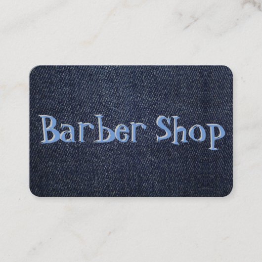 Carte De Visite Denim bleu sur a (Devant)