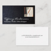 Carte De Visite Denim  | Button Needle and Thread | Tailor (Devant / Derrière)