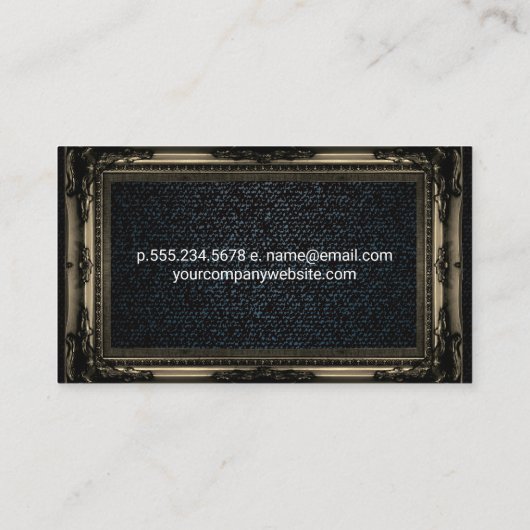 Carte De Visite Denim | Frame Sepia Fancy (Dos)