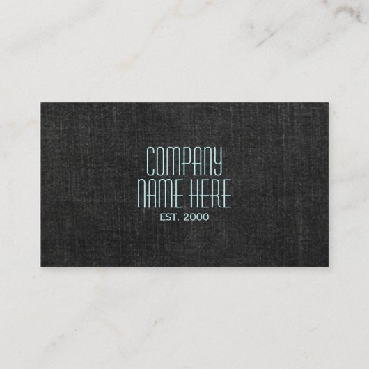 Carte De Visite Denim noir (Devant)