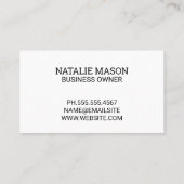 Carte De Visite Denim Texture | Or brossé (Dos)