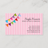 Carte De Visite Dénommer lunatique et conception d'événement (Dos)