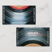 carte de visite d'enregistrement de vinyle (Devant / Derrière)