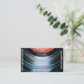 carte de visite d'enregistrement de vinyle (Debout devant)