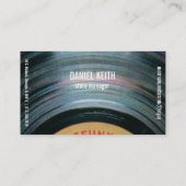 carte de visite d'enregistrement de vinyle (Dos)