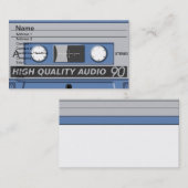 Carte de visite d'enregistreur à cassettes (Devant / Derrière)