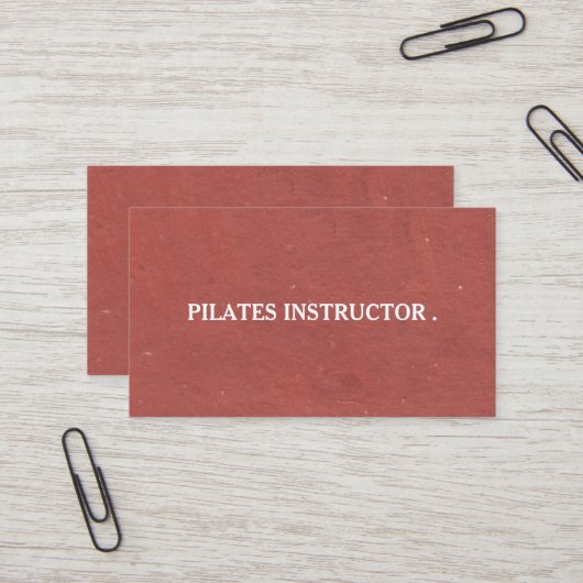 Carte de visite d'enseignante de Pilates Yoga (Devant/Arrière en situation)