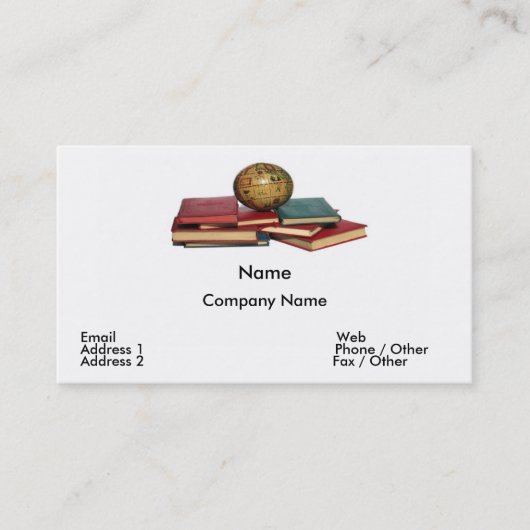 Carte de visite d'enseignement supérieur (Devant)