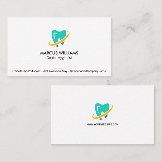 Carte De Visite Dent (Devant / Derrière)