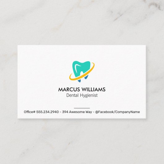 Carte De Visite Dent (Devant)