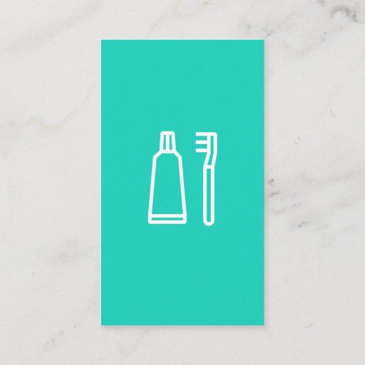 Carte De Visite Dent (Dos)