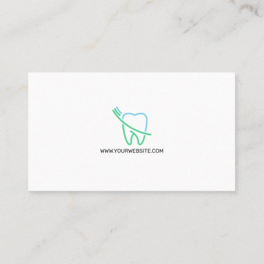 Carte De Visite Dent (Dos)