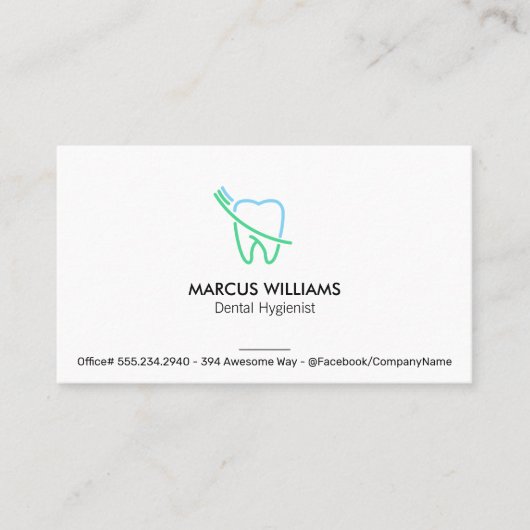 Carte De Visite Dent (Devant)