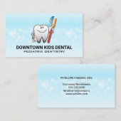 Carte De Visite Dent avec brosse à dents | Dentaire (Devant / Derrière)