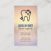 Carte De Visite Dent étincelante | Dentistère | Shimmer (Devant)